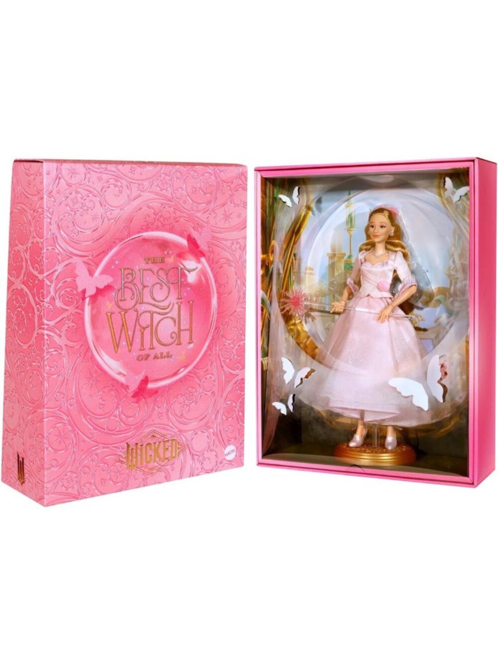 Collectible Glinda Fashion Doll - Removable Outfit, Inspired by Wicked Movie - Picture 7 of 7